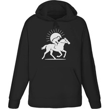 'Race Horse & Jockey' Adult Hoodie / Hooded Sweater (HO055258)