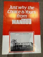 Manitou Vintage Brochure &