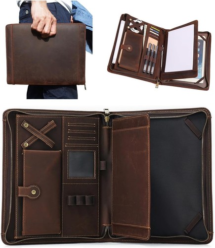 Leather portfolio for - portfolio, ipad