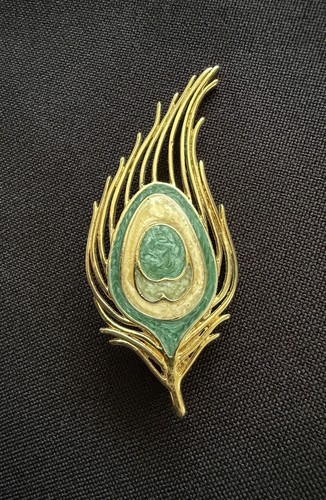 Vintage green enamel stylised - green,