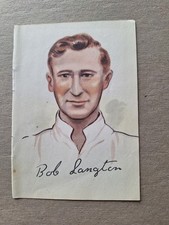 BOBBY LANGTON PRESTON 1947 SIGNATURE SERIES FAMOUS FORWARDS CUT-OUT             