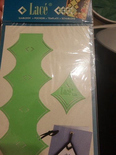 Lace cutting template - lace,