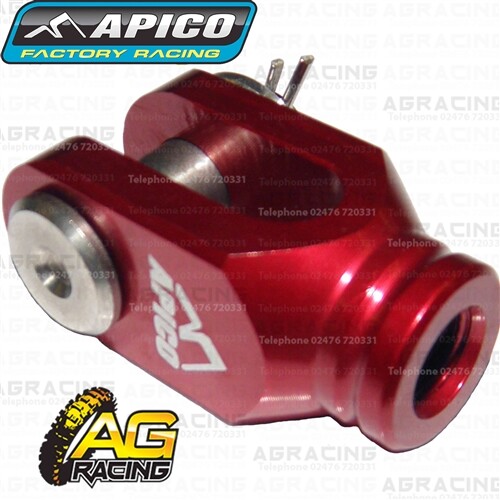 Apico red rear brake clevis - red,