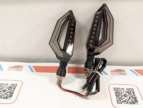 Pair led motorcycle lights - of,