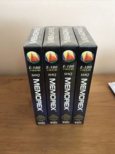 4X Memorex E-180 3 hours new