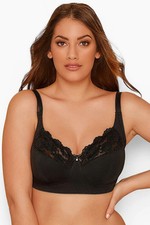 Non-Wired Cotton Bra With Lace