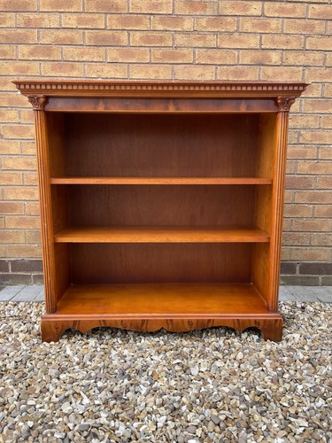Mahogany open bookcase - mahogany,