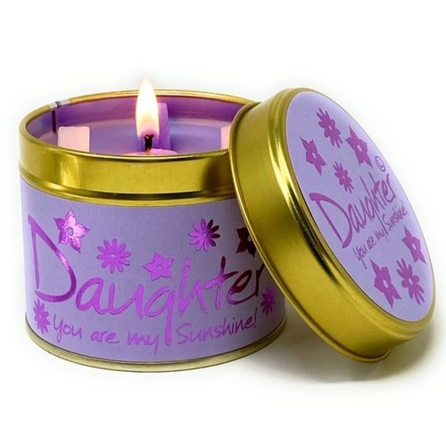 Lily flame scented candle tin - lily,