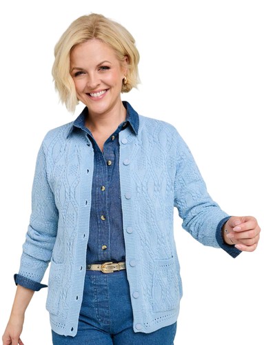 Ladies cardigan sweater with - ladies,