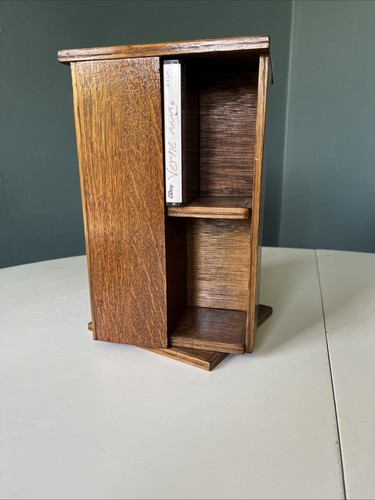 Vintage oak rotating cassette - vintage,