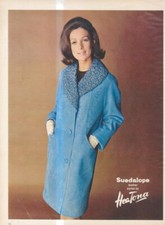 B8 VOGUE/HARPERS/NOVA ADVERT 13X10 SUEDALOPE LEATHER BY HEATONA