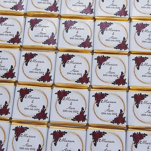 Personalised chocolate wedding - personalised,