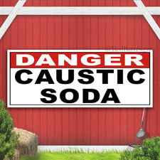 Danger Caustic Soda Indoor