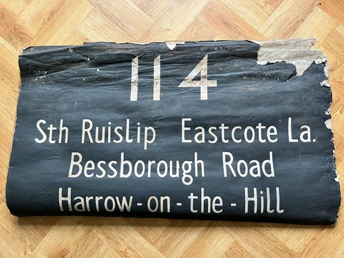 Vintage london bus destination - london,