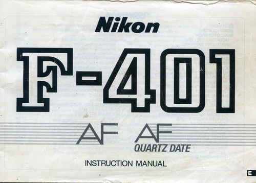 Nikon 401 instruction - f-401,