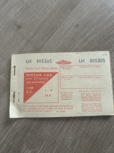 Vintage unused motor fuel - motor,
