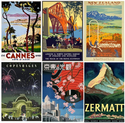 Vintage travel poster - vintage, prints