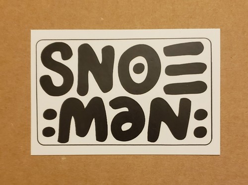 Snoeman vinyl printed graffiti - printed,