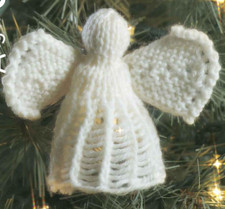 Knitting pattern copy 2973.   Christmas tree decoration- Angel.  4" tall.  DK
