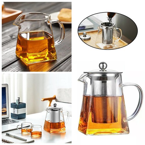 Glass teapot with infuser - teapot,