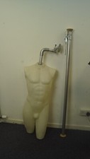 Headless Male Display Mannequin Torso with Extendable Pole Rail