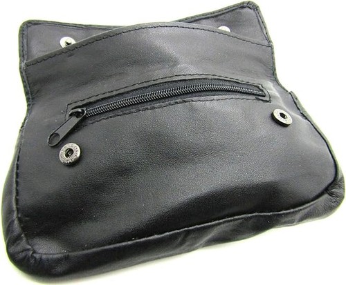 Leather tobacco pouch - leather,