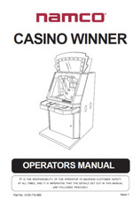 NAMCO CASION WINNER MANUAL -