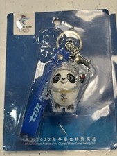 BEIJING 2022 WINTER OLYMPIC GAMES MASCOT BING DWEN DWEN PANDA KEYCHAIN