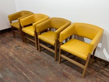 Matching set of 4 yellow tub