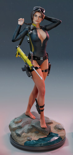 Lara croft 8 scale - -, 1/8