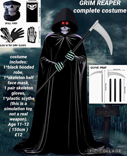 Boys grim reaper skeleton - grim,