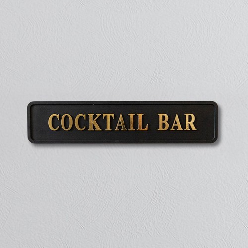 Cocktail bar street sign - 'cocktail, bar'