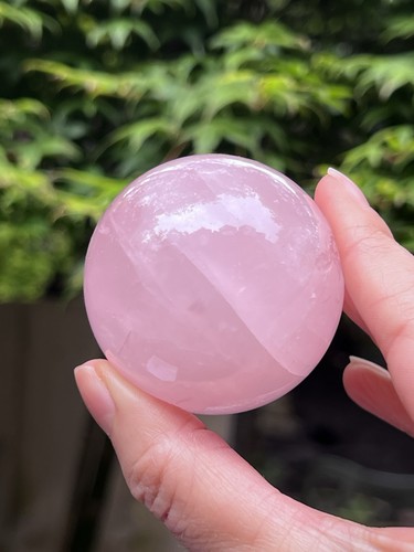 Rose quartz sphere ball deep - rose,