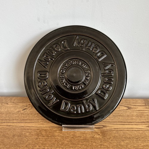 Denby black halo jet trivet - halo,