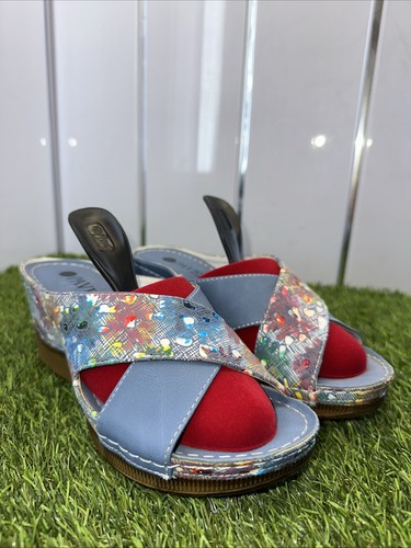 Ladies pavers wedge sandals - pavers,