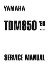 Yamaha TDM850 96 Workshop