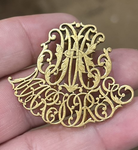 Vintage gilt brass complex - vintage,