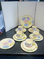 art deco Coronet ware Parrot and Co 17 piece tea set