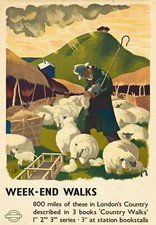 Vintage Railway Poster London