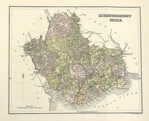 Scotland kirkcudburyshire map - kirkcudburyshire,