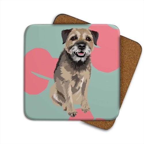 Border terrier coaster - border,