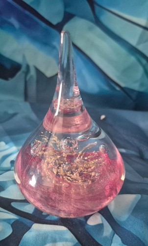 Vintage pink teardrop art - vintage,