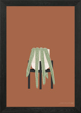 Monkey Tail Cactus Framed Wall