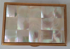 Vintage Melissa mother of pearl musical compact Not Working A7 G257
