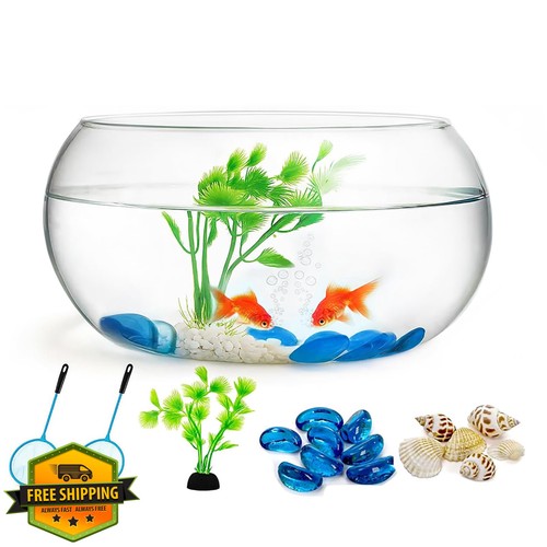 Jucoan glass fish bowl decor - glass,