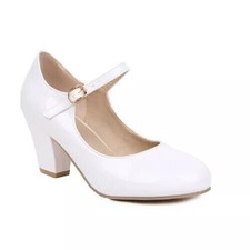 Women's Chunky Court Mary Heel