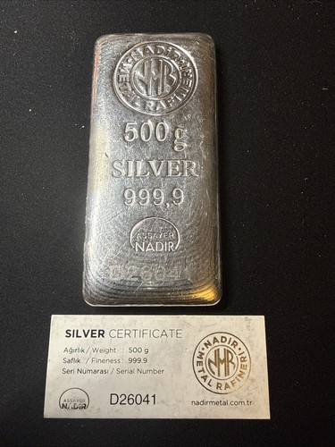 Half kilo 999 - silver, with