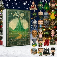Wizard of Oz Christmas Advent Calendar Acrylic Ornaments Decor Collect Fans Gift