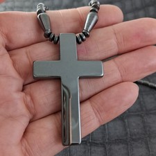 Big Black CROSS Necklace