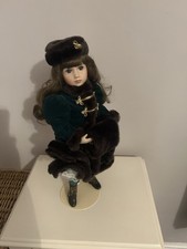 Janet Johnson Porcelain Doll Franklin Mint Heirloom Catherine Rose